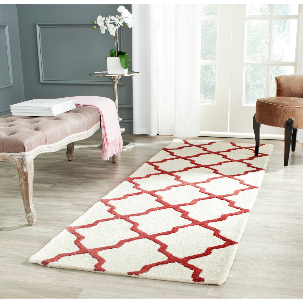 SAFAVIEH Handmade Cambridge Eirny Moroccan Trellis Wool Rug