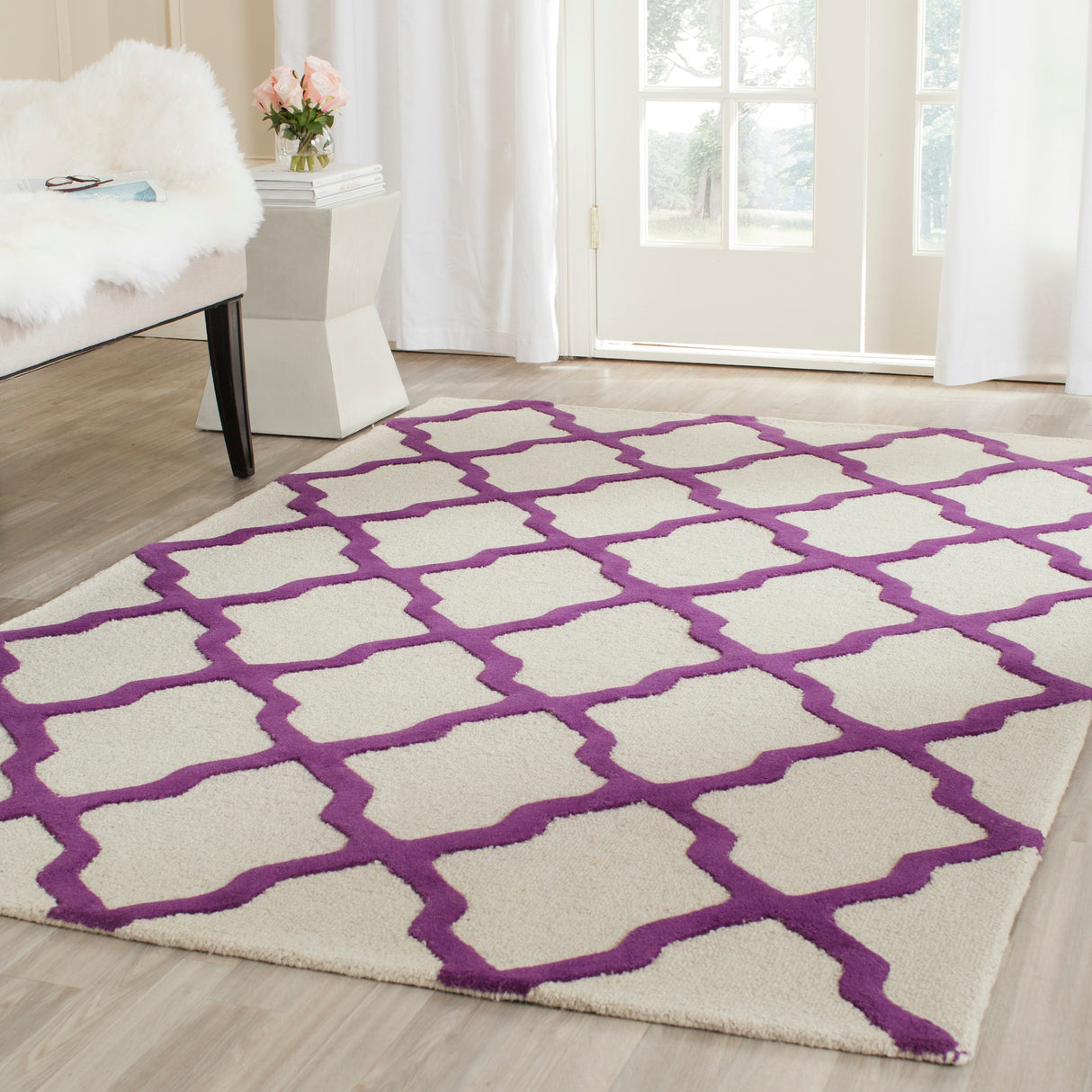 SAFAVIEH Handmade Cambridge Eirny Moroccan Trellis Wool Rug