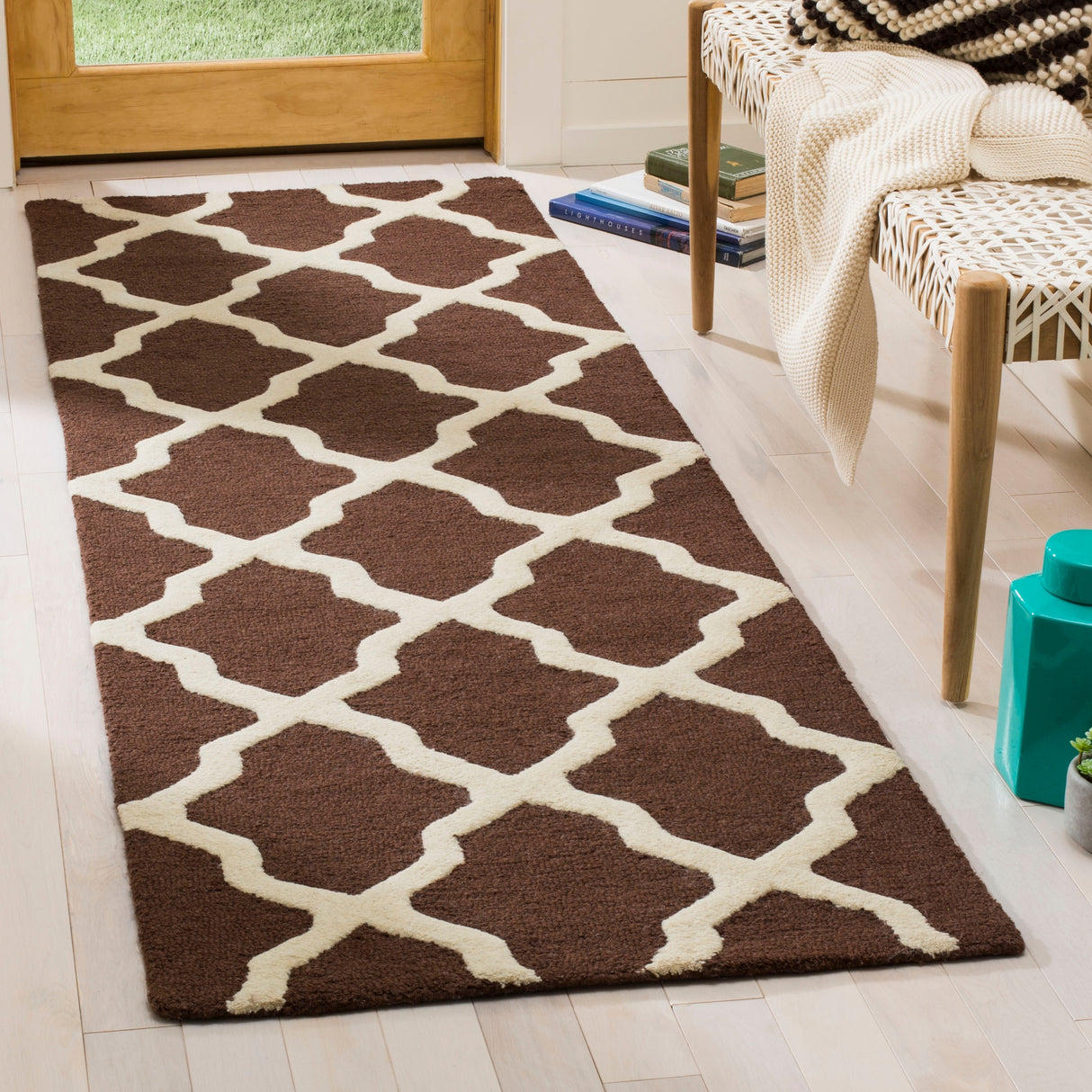 SAFAVIEH Handmade Cambridge Eirny Moroccan Trellis Wool Rug