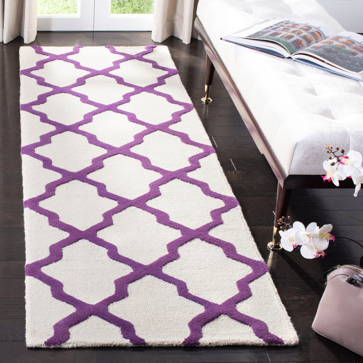 SAFAVIEH Handmade Cambridge Eirny Moroccan Trellis Wool Rug