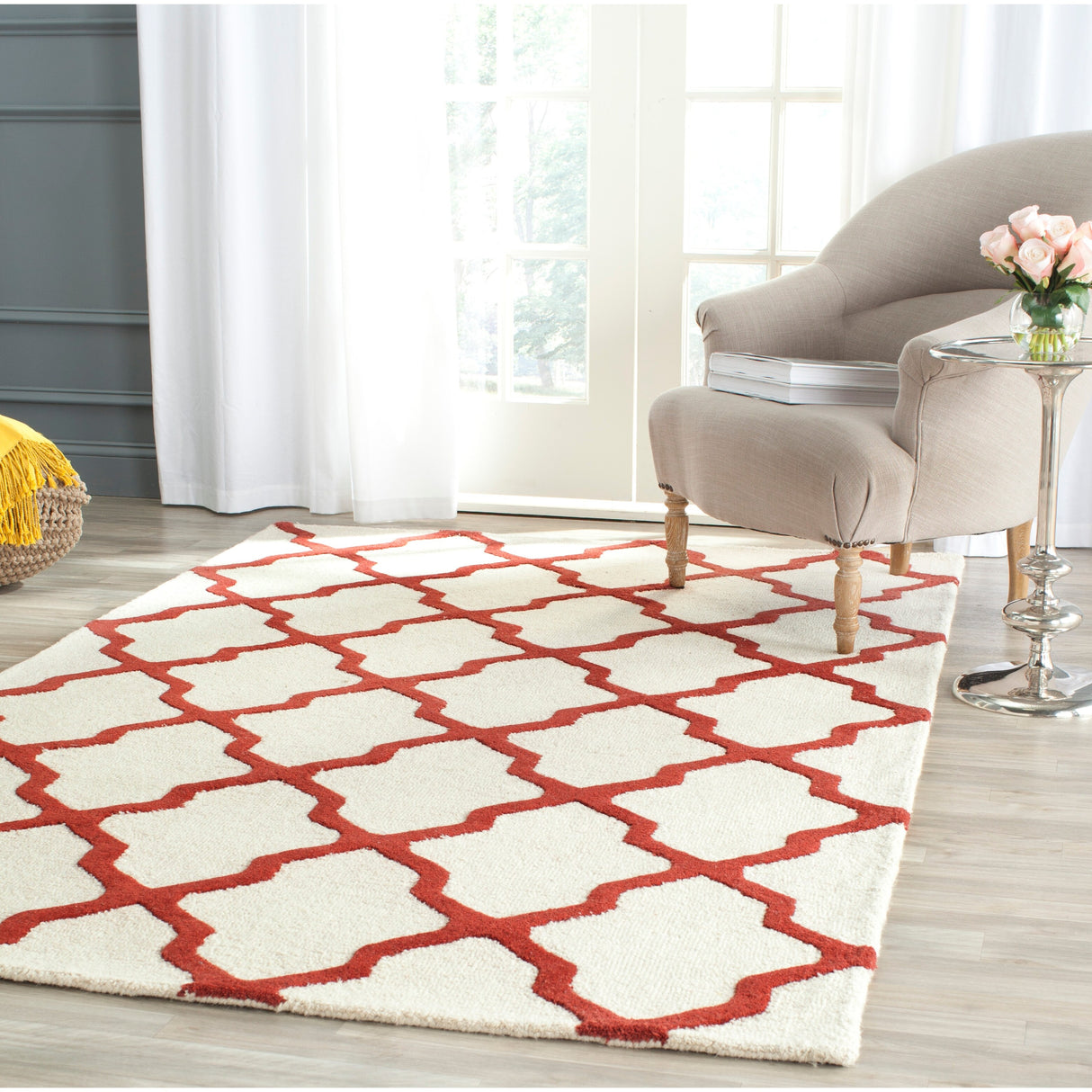 SAFAVIEH Handmade Cambridge Eirny Moroccan Trellis Wool Rug