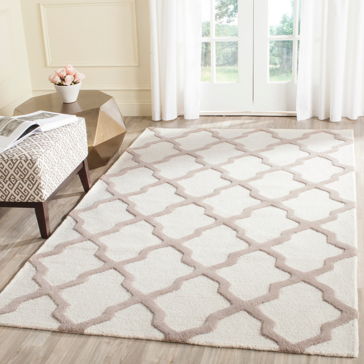 SAFAVIEH Handmade Cambridge Eirny Moroccan Trellis Wool Rug