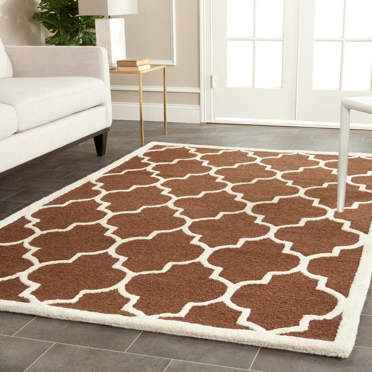 SAFAVIEH Handmade Cambridge Maybell Moroccan Trellis Wool Rug