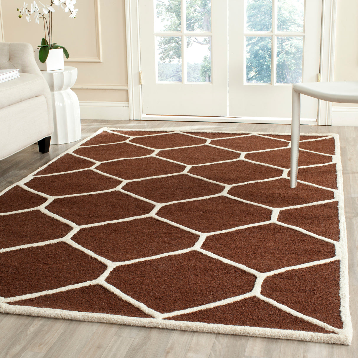 SAFAVIEH Handmade Cambridge Meira Modern Moroccan Wool Rug