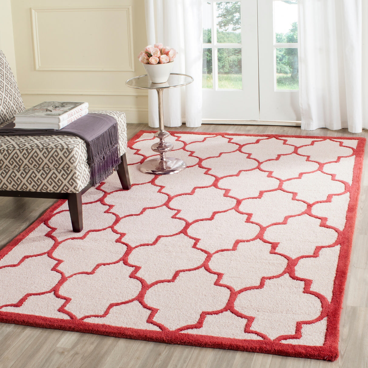 SAFAVIEH Handmade Cambridge Oddny Moroccan Trellis Wool Rug