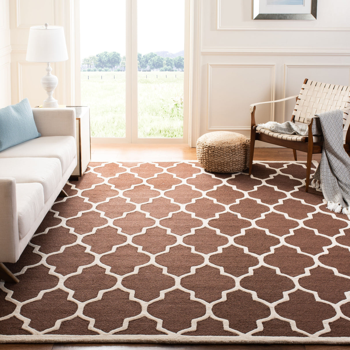 SAFAVIEH Handmade Cambridge Oddny Moroccan Trellis Wool Rug