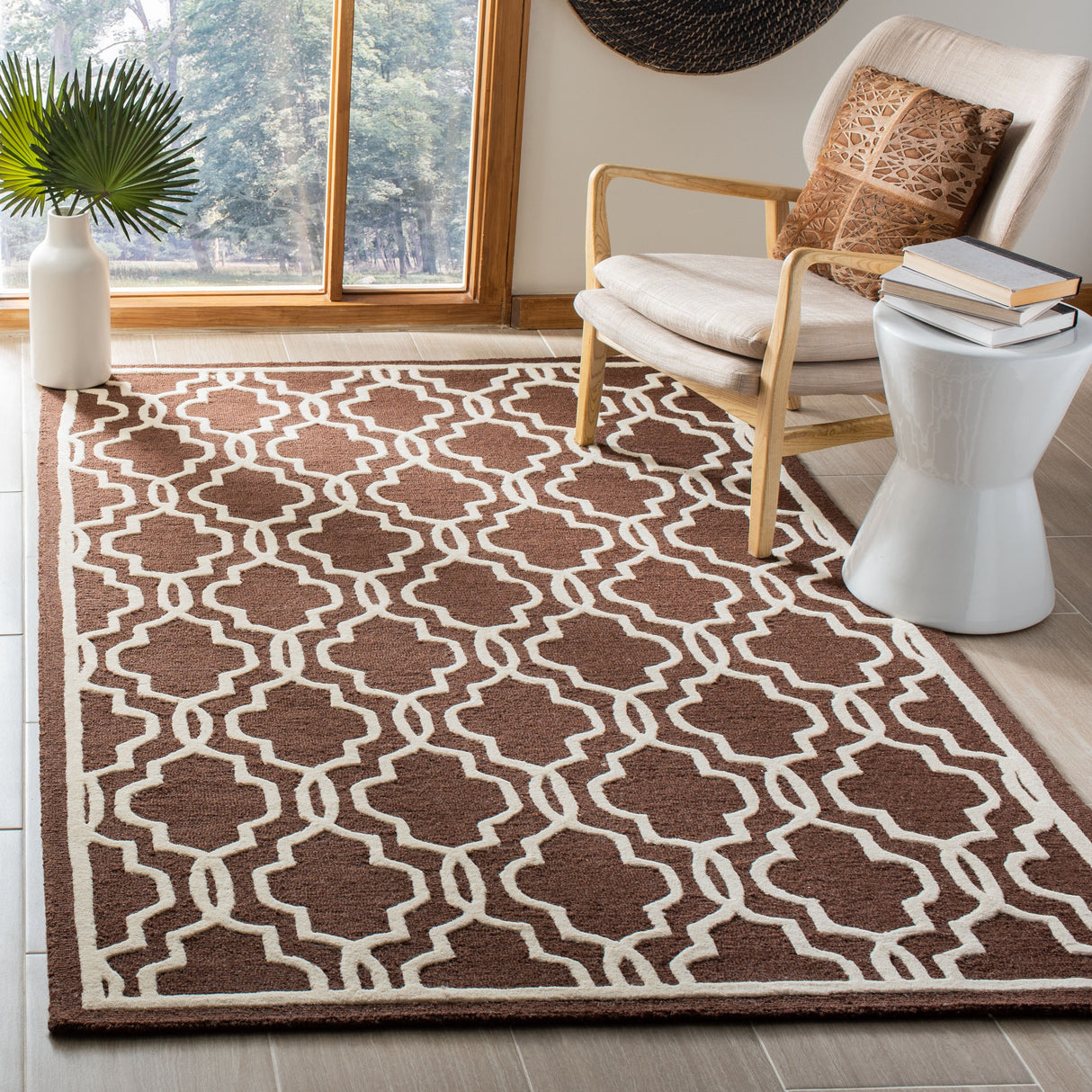 SAFAVIEH Handmade Cambridge Philine Geometric Wool Rug