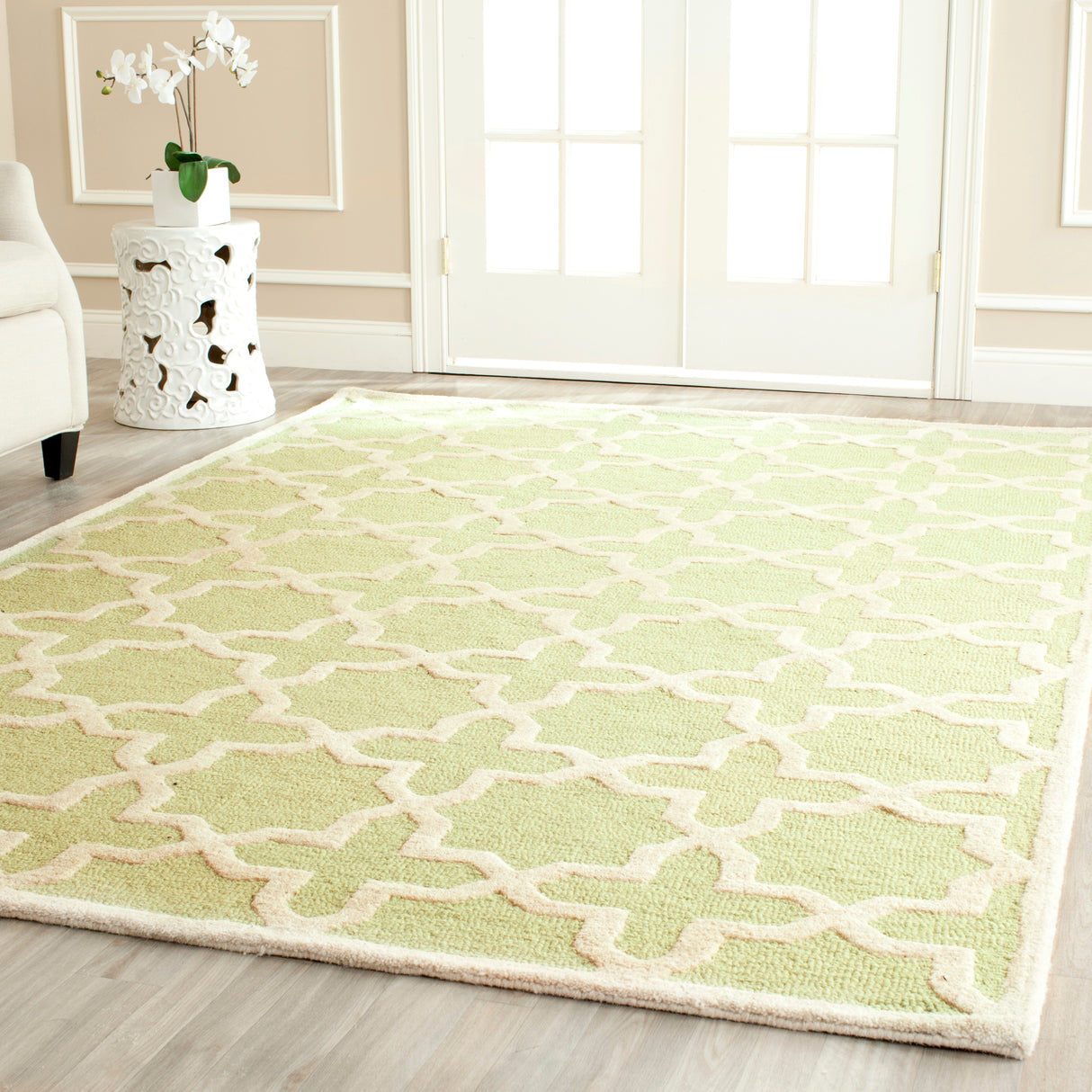 SAFAVIEH Handmade Cambridge Trudie Geometric Wool Rug