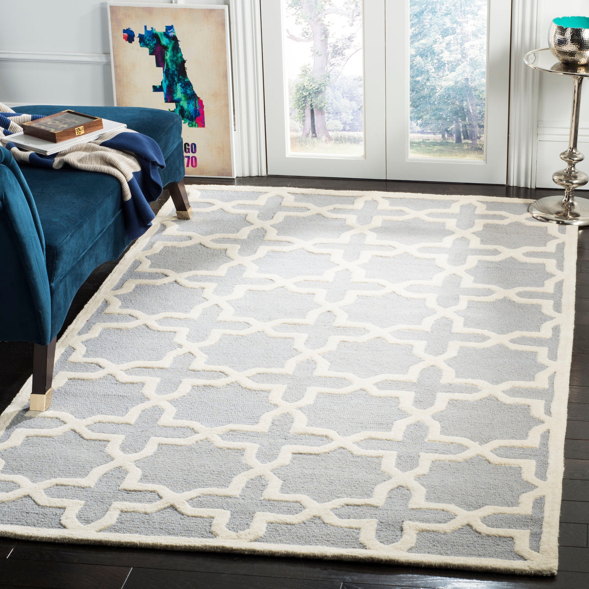 SAFAVIEH Handmade Cambridge Trudie Geometric Wool Rug