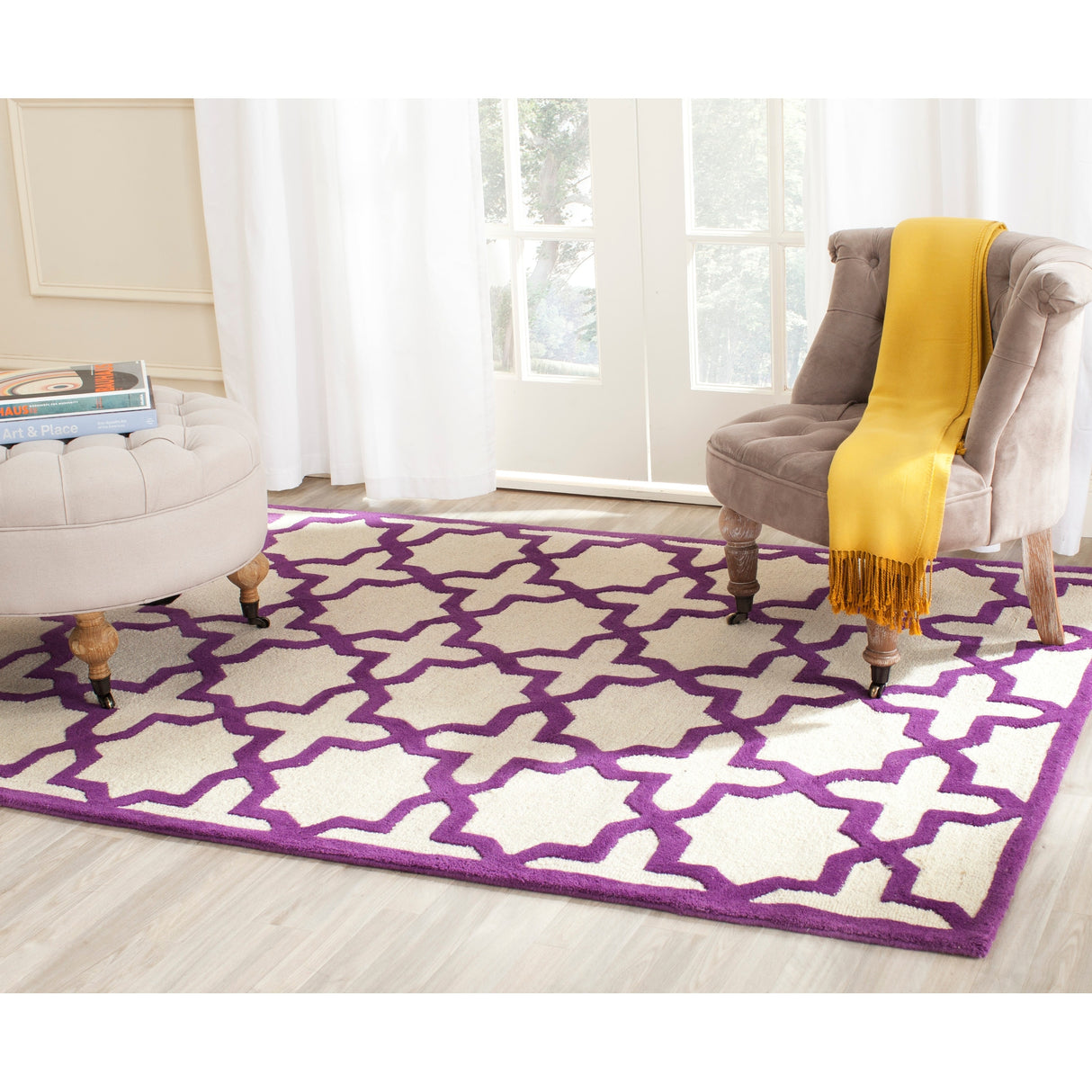 SAFAVIEH Handmade Cambridge Trudie Geometric Wool Rug