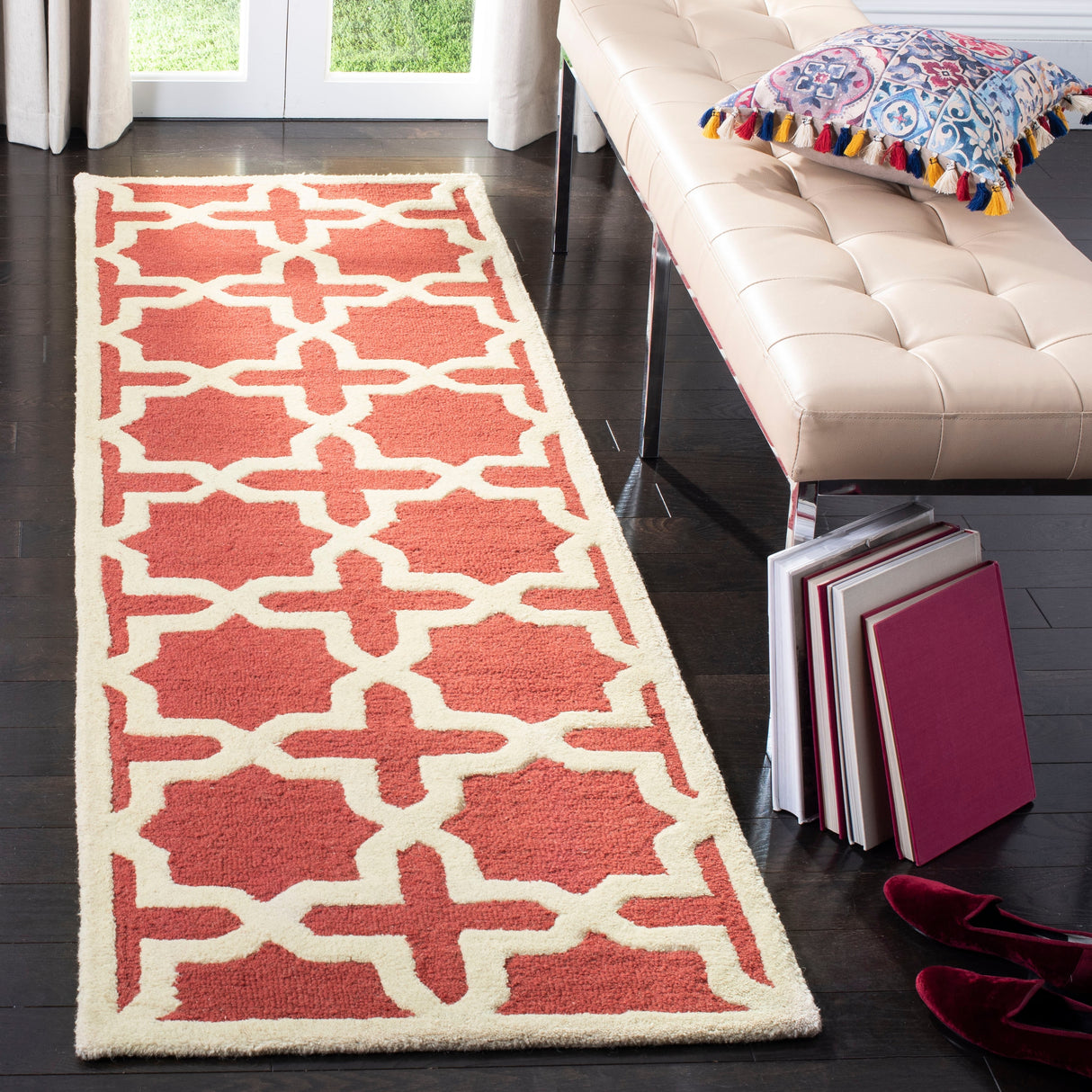 SAFAVIEH Handmade Cambridge Trudie Geometric Wool Rug