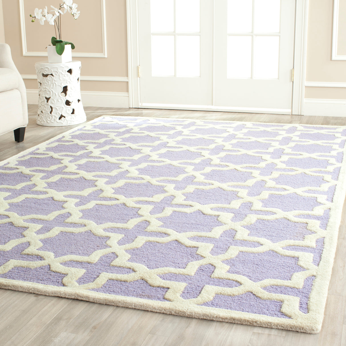 SAFAVIEH Handmade Cambridge Trudie Geometric Wool Rug