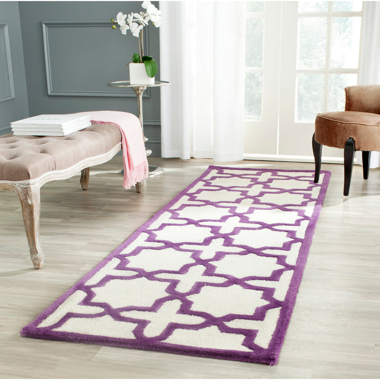 SAFAVIEH Handmade Cambridge Trudie Geometric Wool Rug