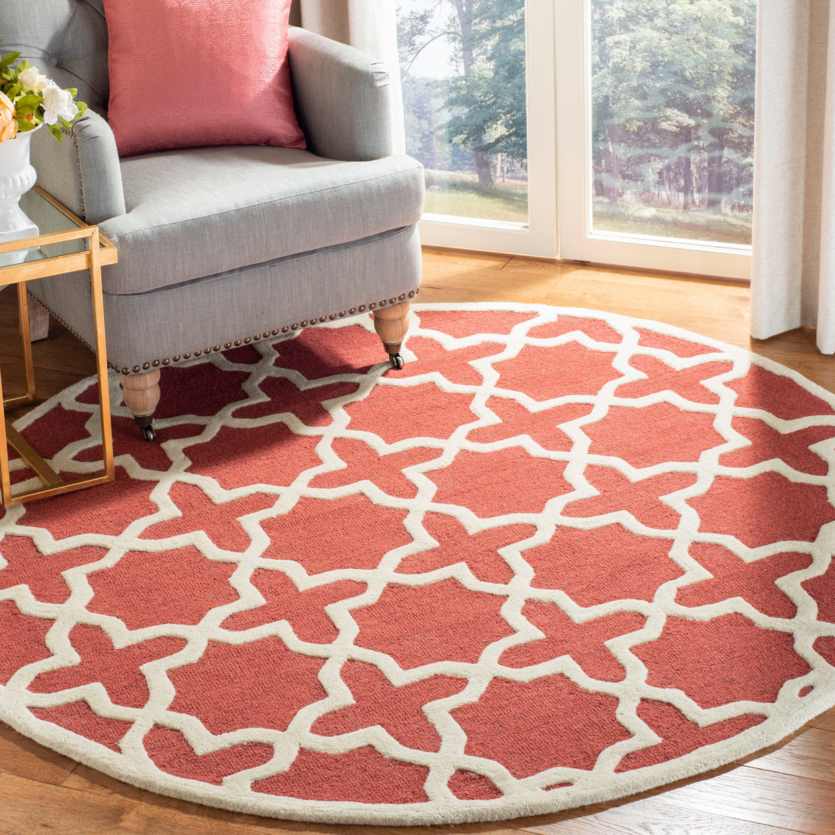 SAFAVIEH Handmade Cambridge Trudie Geometric Wool Rug