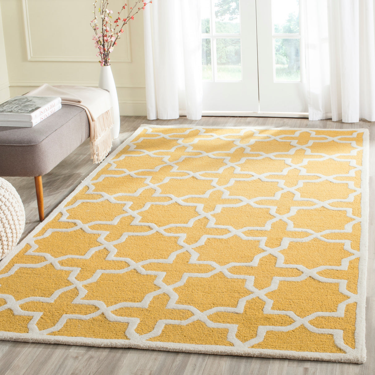 SAFAVIEH Handmade Cambridge Trudie Geometric Wool Rug