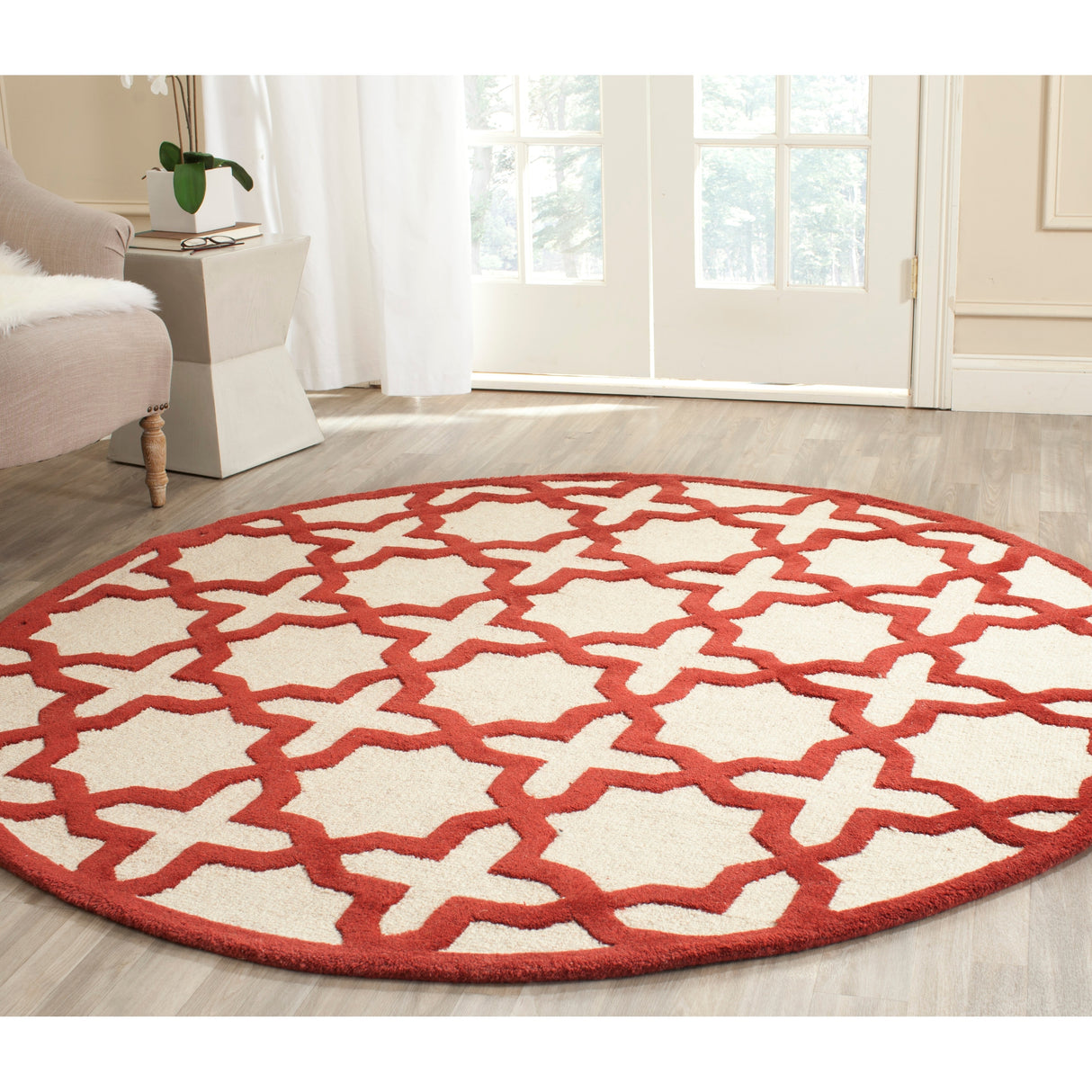 SAFAVIEH Handmade Cambridge Trudie Geometric Wool Rug