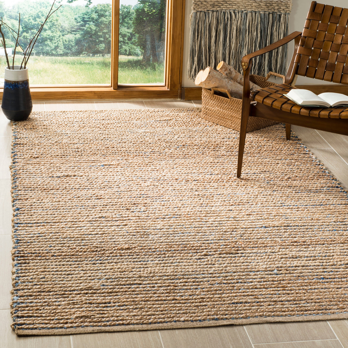 SAFAVIEH Handmade Cape Cod Anjana Coastal Jute Rug