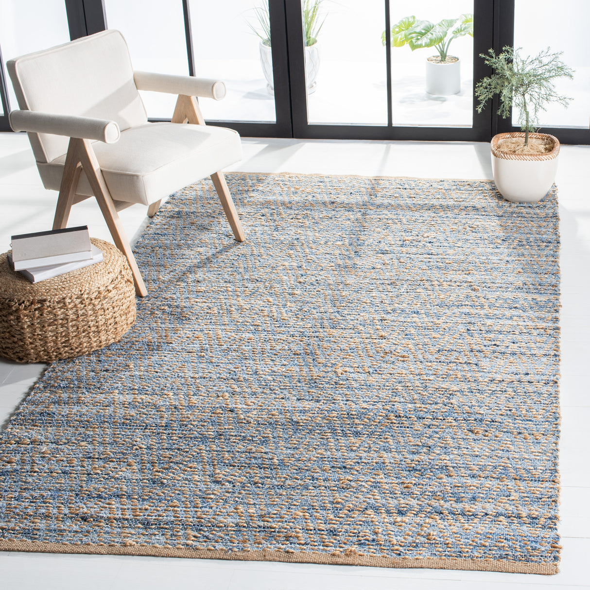 SAFAVIEH Handmade Cape Cod Cirina Coastal Jute Rug