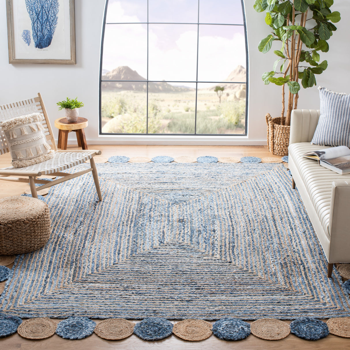 SAFAVIEH Handmade Cape Cod Diora Coastal Jute Rug