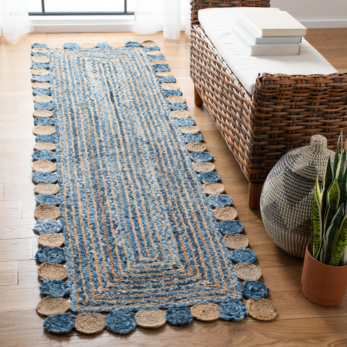 SAFAVIEH Handmade Cape Cod Diora Coastal Jute Rug