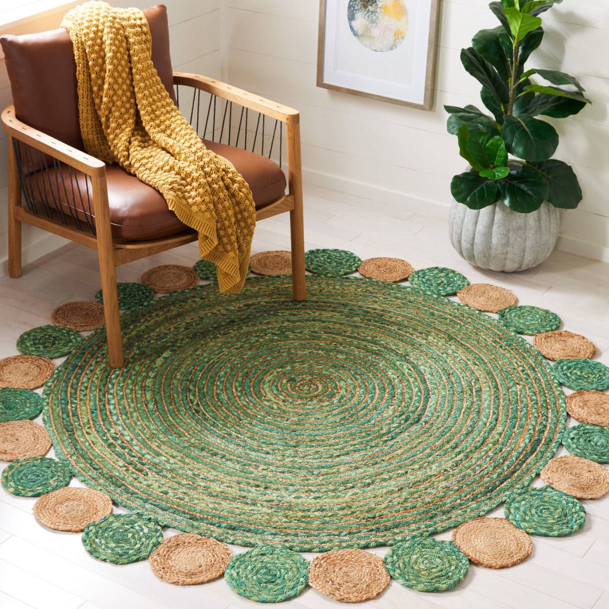 SAFAVIEH Handmade Cape Cod Diora Coastal Jute Rug