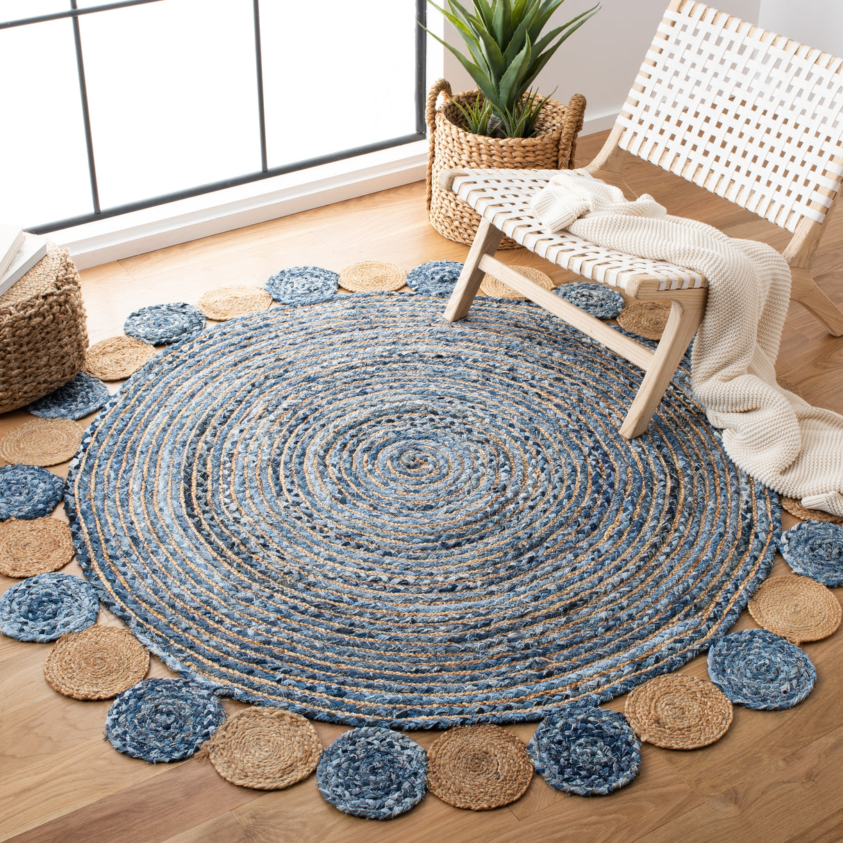 SAFAVIEH Handmade Cape Cod Diora Coastal Jute Rug