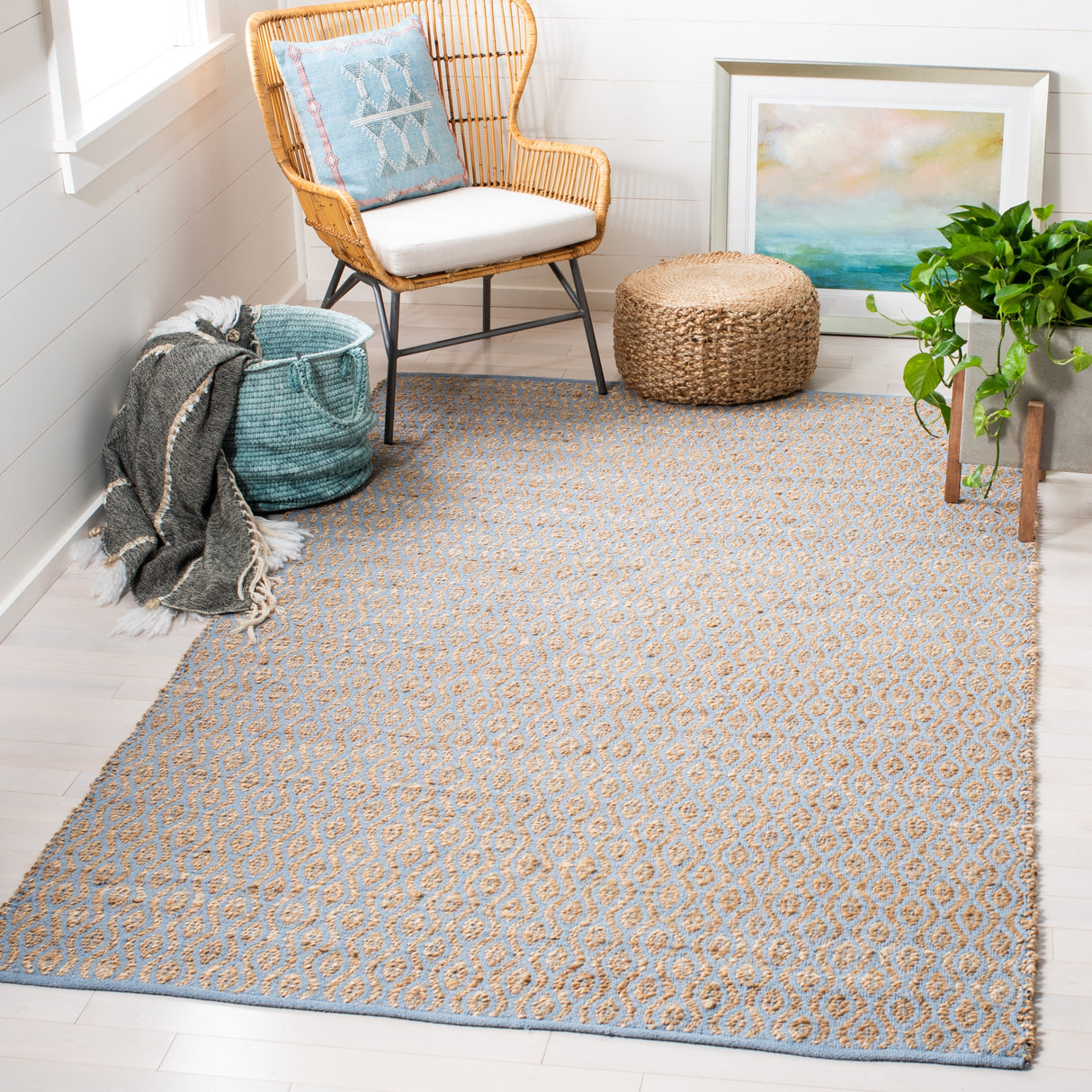 SAFAVIEH Handmade Cape Cod Evelijn Coastal Jute Rug