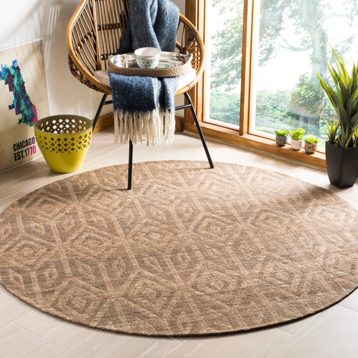 SAFAVIEH Handmade Cape Cod Nafissa Coastal Jute Rug