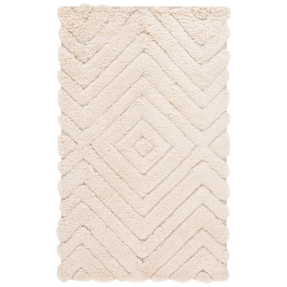 SAFAVIEH Handmade Casablanca Cona Shag Wool Rug