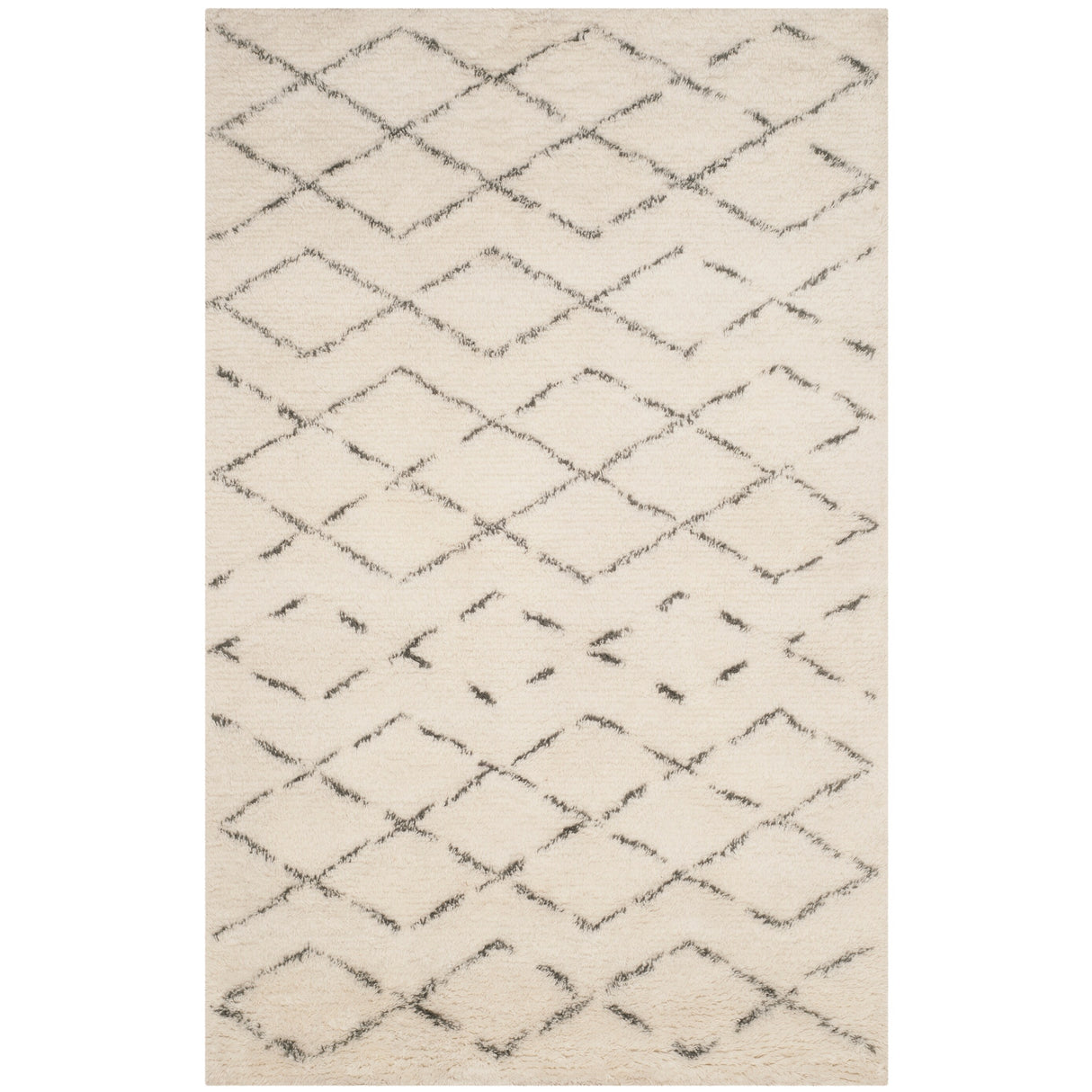 SAFAVIEH Handmade Casablanca Shag Dorette Tribal Wool Rug