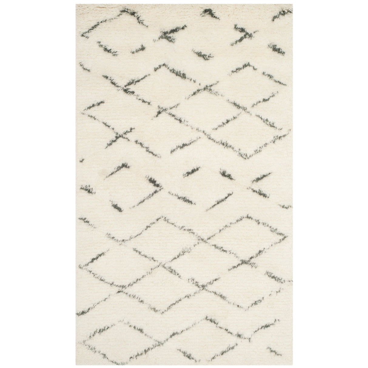 SAFAVIEH Handmade Casablanca Shag Dorette Tribal Wool Rug