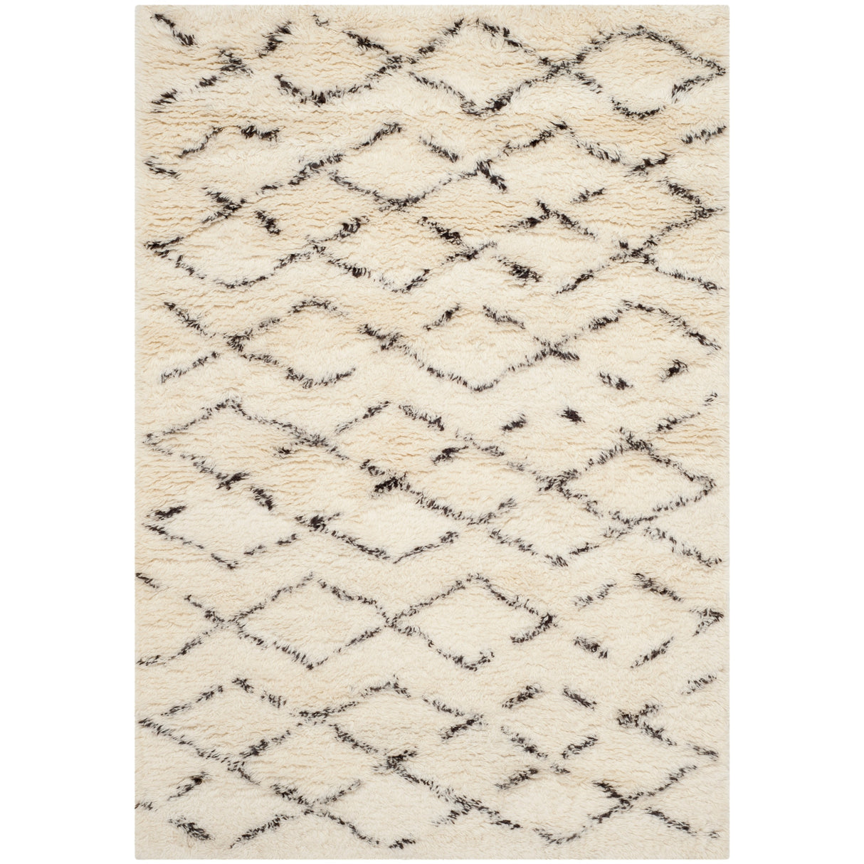 SAFAVIEH Handmade Casablanca Shag Dorette Tribal Wool Rug