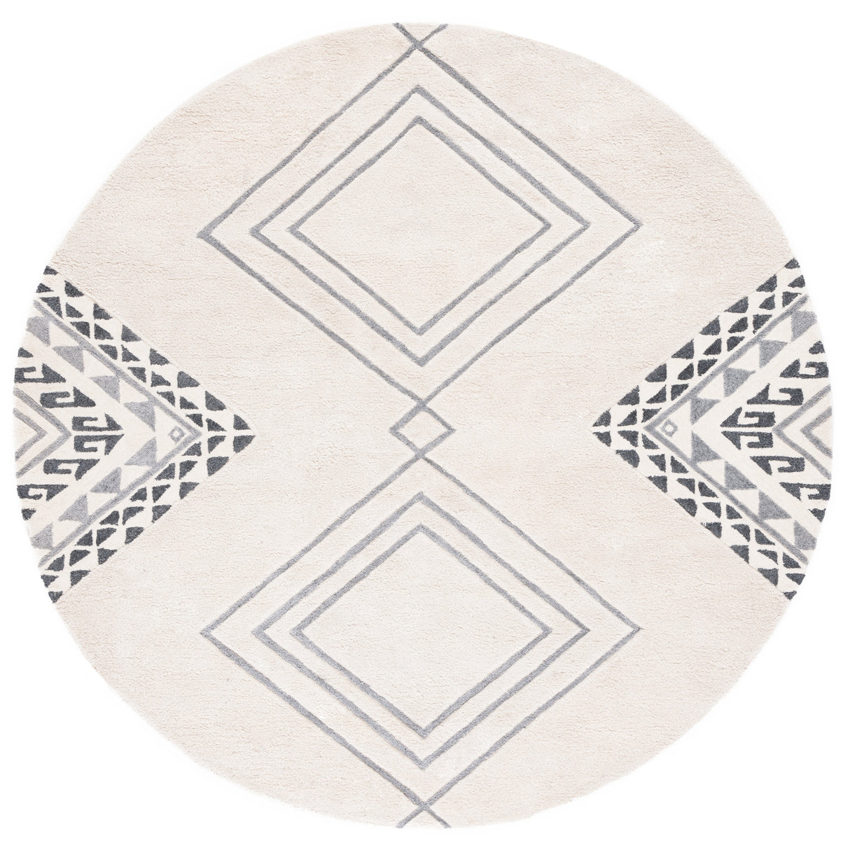 SAFAVIEH Handmade Casablanca Shag Dragulina Tribal Wool Rug