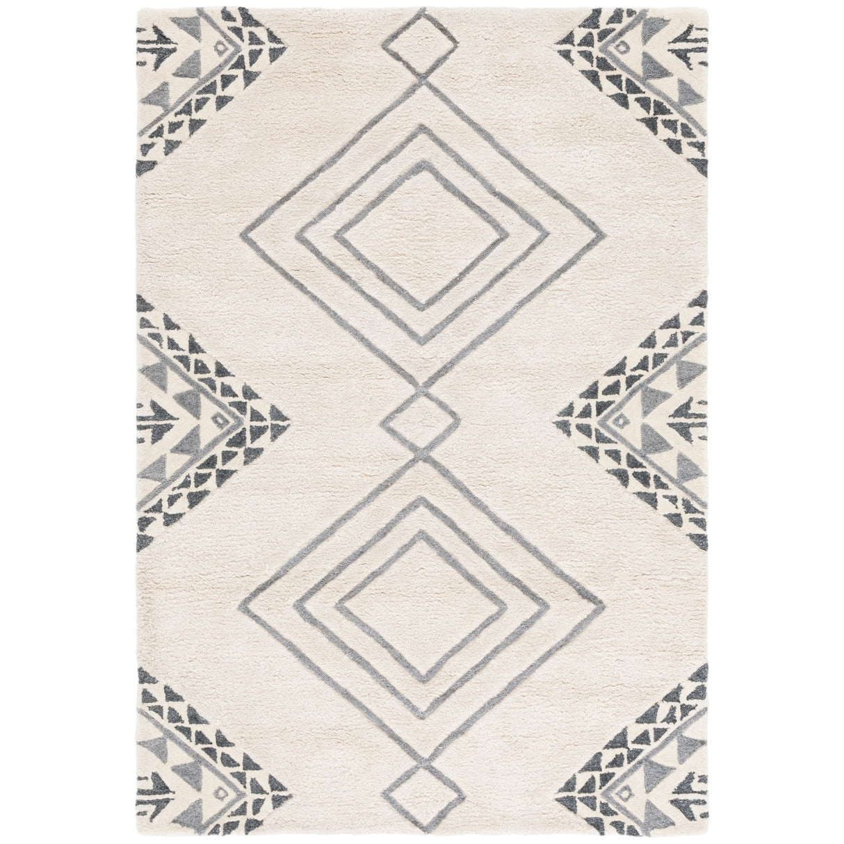 SAFAVIEH Handmade Casablanca Shag Dragulina Tribal Wool Rug