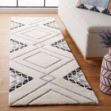 SAFAVIEH Handmade Casablanca Shag Dragulina Tribal Wool Rug