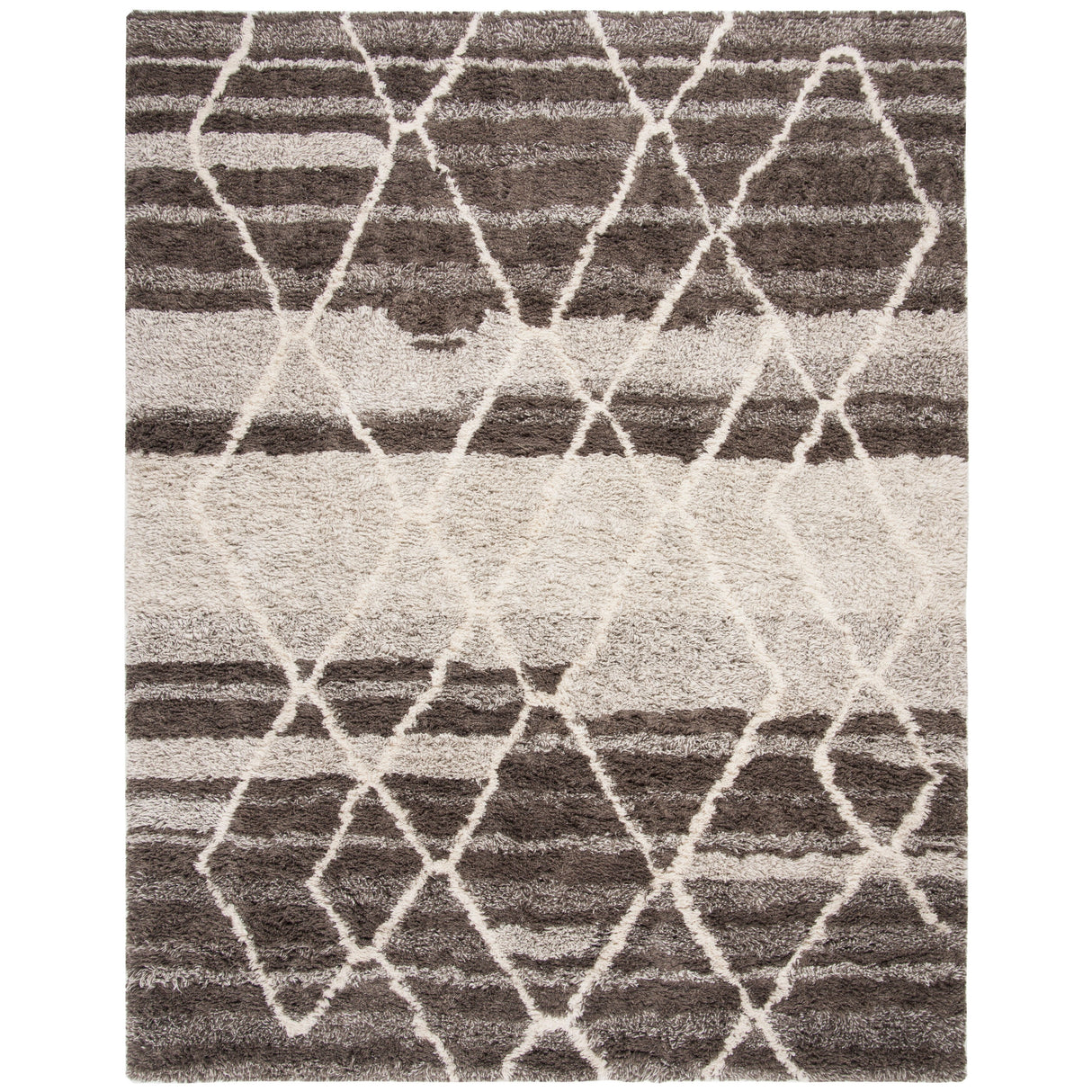 SAFAVIEH Handmade Casablanca Shag Jale Tribal Wool Rug