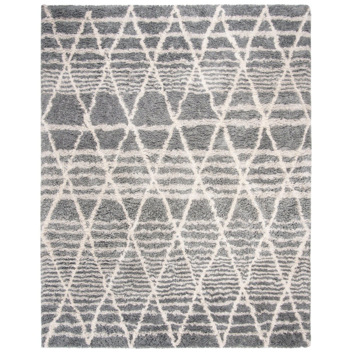 SAFAVIEH Handmade Casablanca Shag Jale Tribal Wool Rug