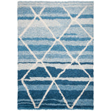 SAFAVIEH Handmade Casablanca Shag Jale Tribal Wool Rug