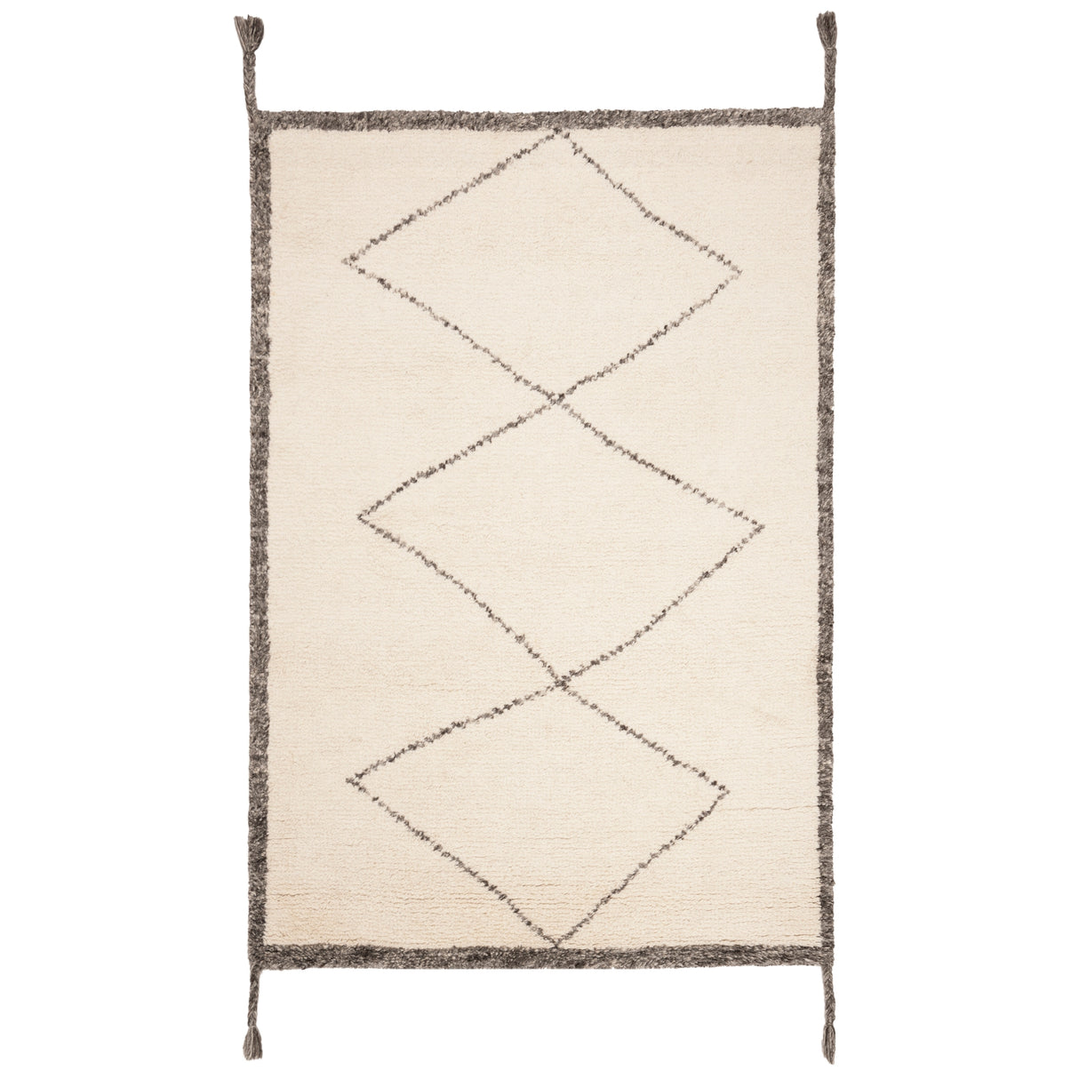 SAFAVIEH Handmade Casablanca Shag Oonagh Tribal Wool Rug