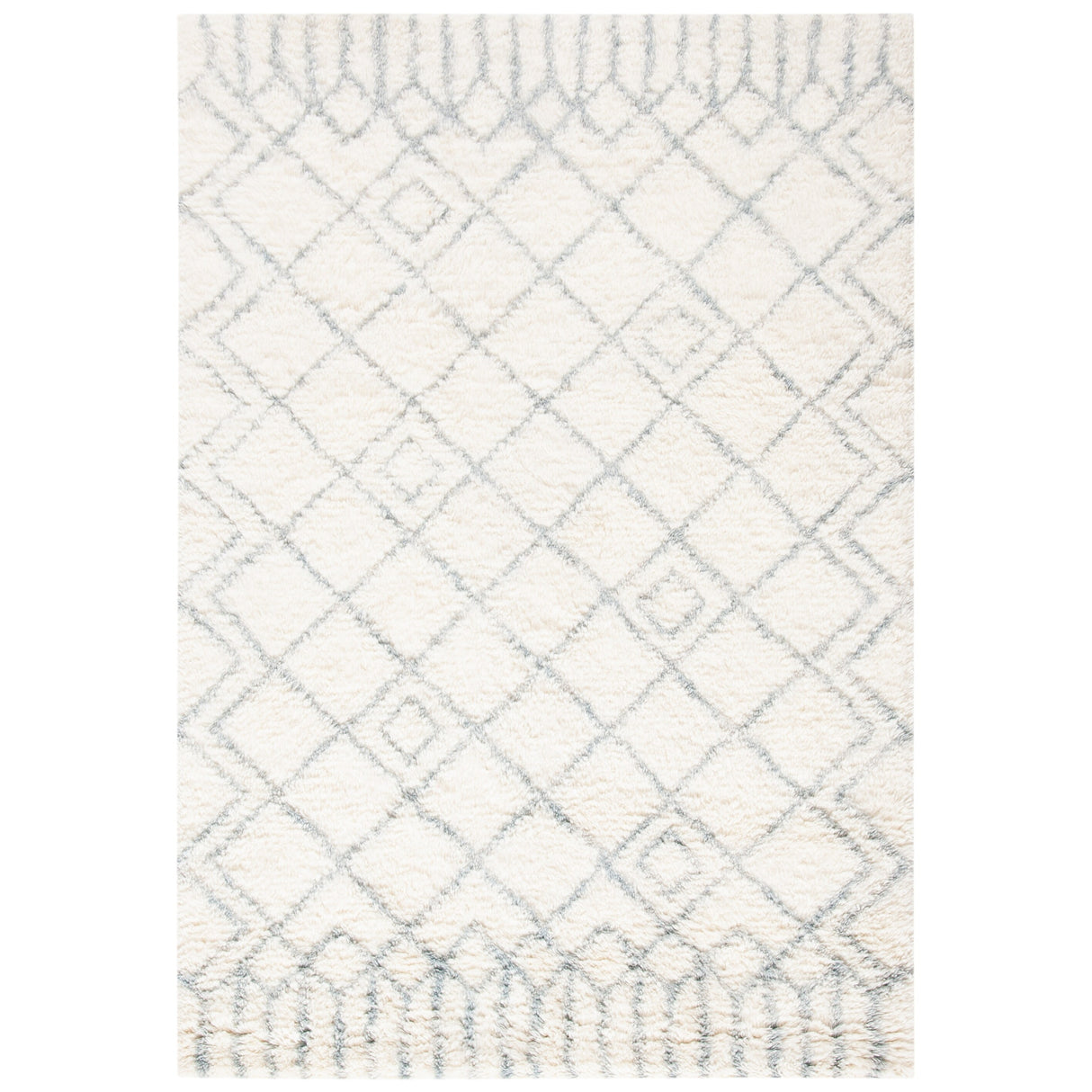 SAFAVIEH Handmade Casablanca Shag Ornella Tribal Wool Rug