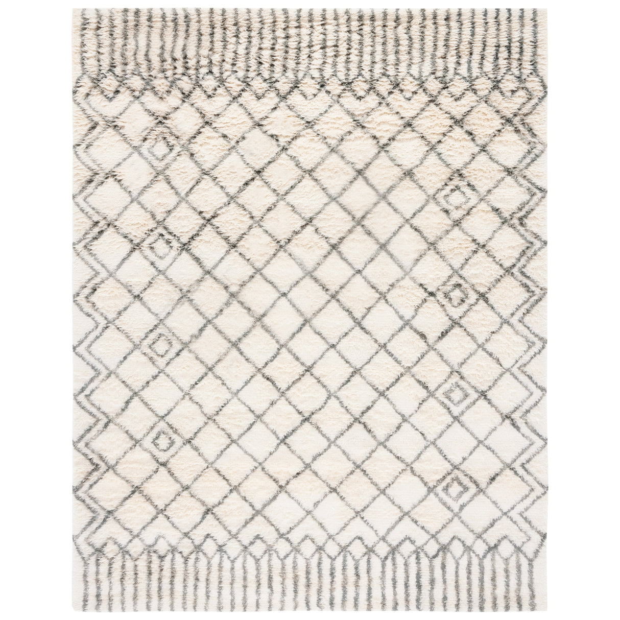 SAFAVIEH Handmade Casablanca Shag Ornella Tribal Wool Rug