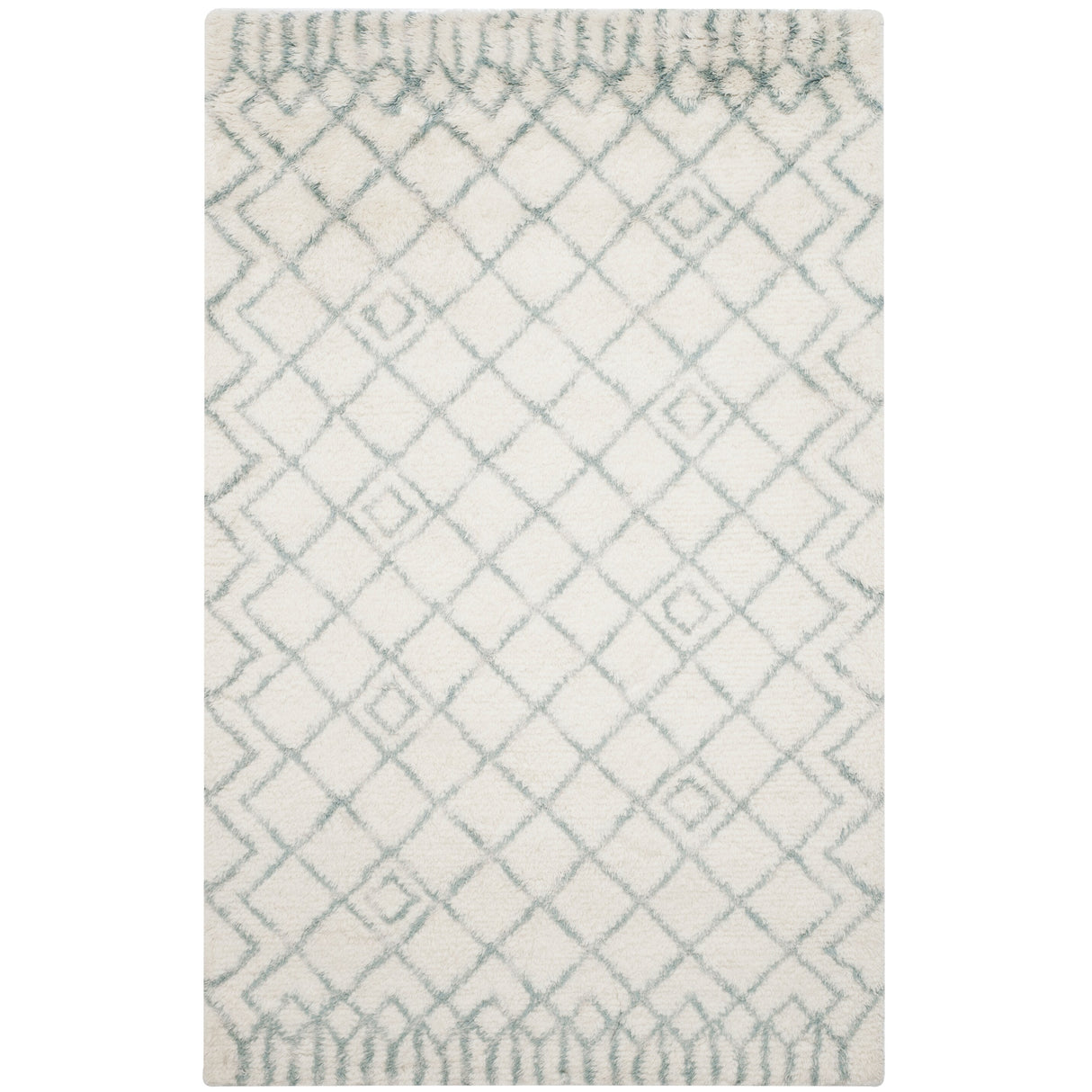 SAFAVIEH Handmade Casablanca Shag Ornella Tribal Wool Rug