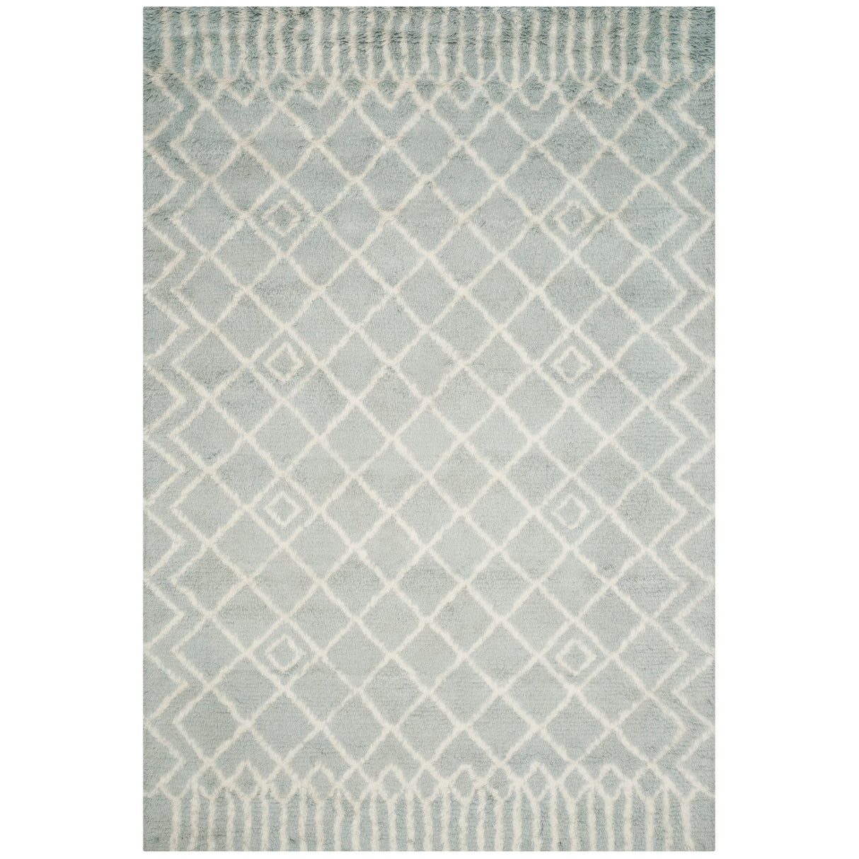 SAFAVIEH Handmade Casablanca Shag Ornella Tribal Wool Rug