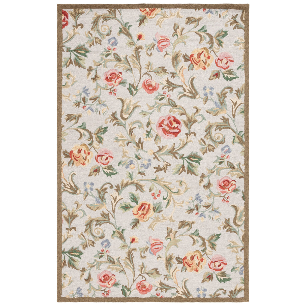 SAFAVIEH Handmade Chelsea Ageet French Country Floral Wool Rug