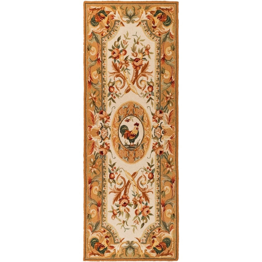 SAFAVIEH Handmade Chelsea Anni French Country Rooster Wool Rug