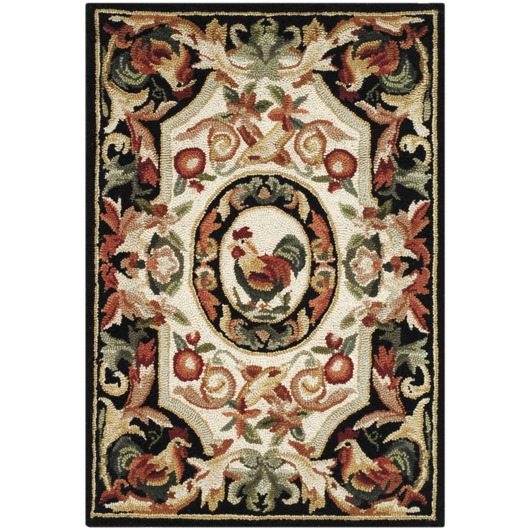 SAFAVIEH Handmade Chelsea Anni French Country Rooster Wool Rug