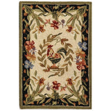 SAFAVIEH Handmade Chelsea Asmaa French Country Rooster Wool Rug