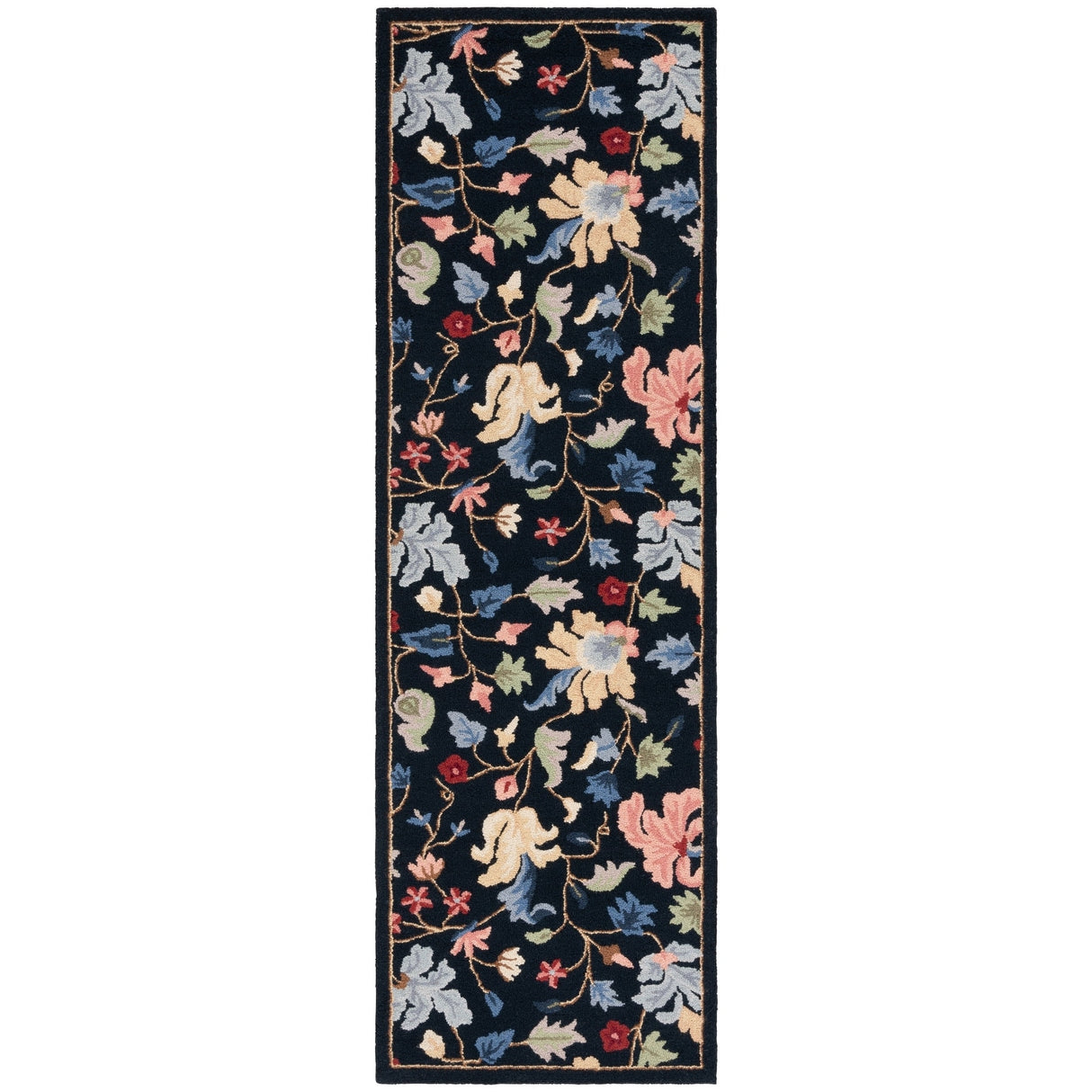 SAFAVIEH Handmade Chelsea Dineke French Country Floral Wool Rug