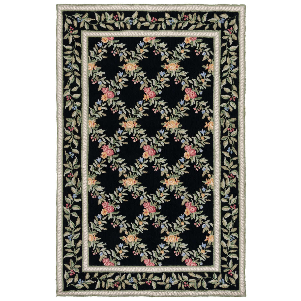 SAFAVIEH Handmade Chelsea Gulser Trellis French Country Wool Rug