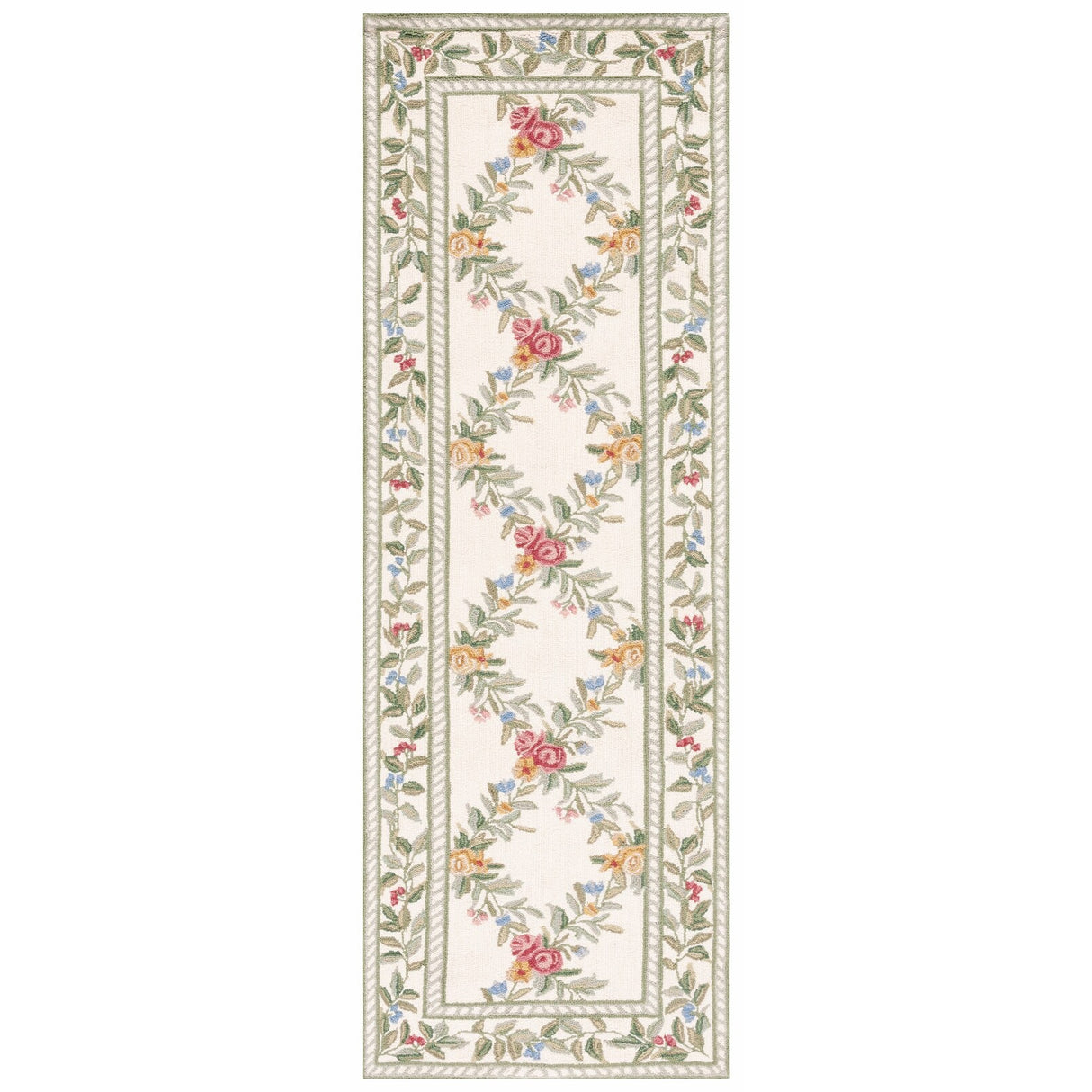 SAFAVIEH Handmade Chelsea Gulser Trellis French Country Wool Rug